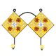 Yellow Ceramic Floral Tiles Hook